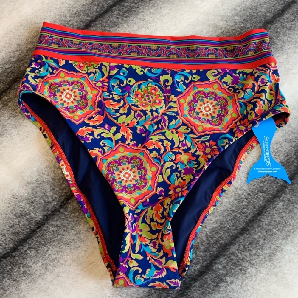 Skinny Dippers Palais Sophie Bikini Bottoms Dark Wash